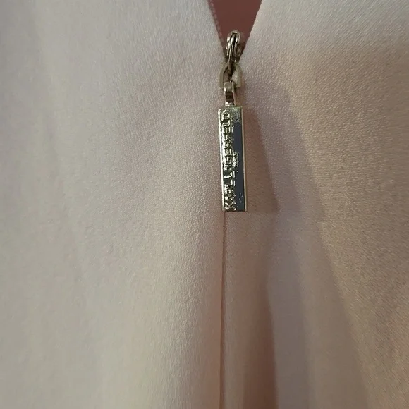 Karl Lagerfeld Light Pink Gown with Adjustable Pearl Straps Size 12 - Picture 5 of 16